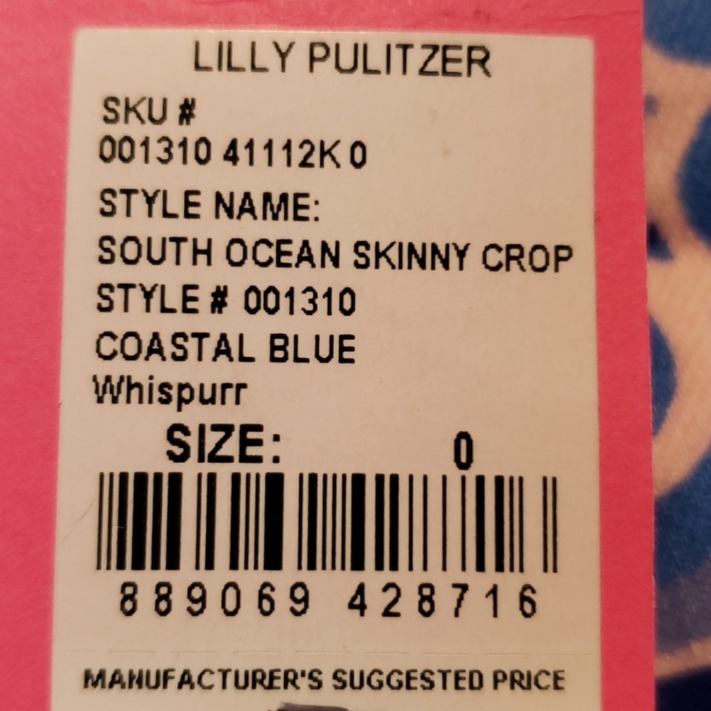 BNWT LP South Ocean Skinny Crop - Picture 2 of 6